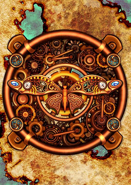Steampunk Butterfly Gears