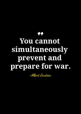 Einstein Quote: Prevent and Prepare