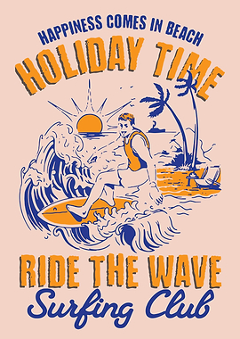 Surfing Club Holiday Time Beach
