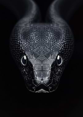 Black Snake Portrait