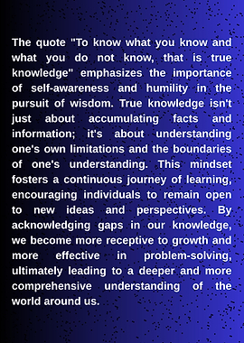 Wisdom Quote on Knowledge and Humility