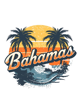 Bahamas Tropical Island Graphic