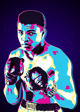 Muhammad Ali Pop Art Portrait