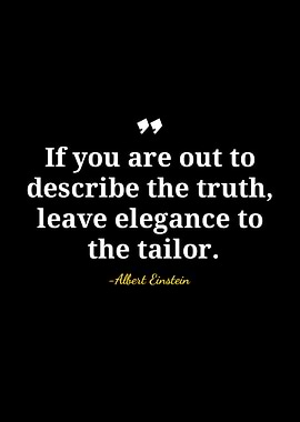 Einstein Quote: Truth and Elegance