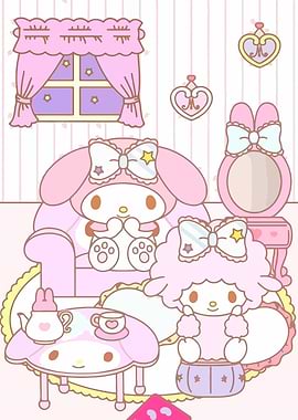 My Melody and friend in room