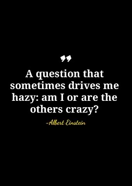 Einstein Quote: Am I Crazy?