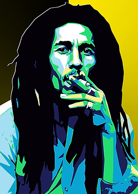 Bob Marley Pop Art Portrait