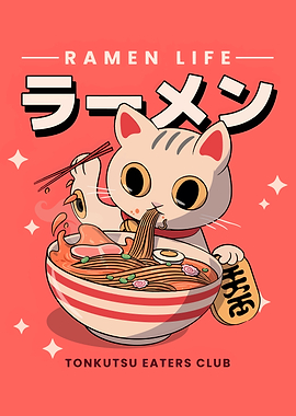 Ramen Cat Tonkotsu Eaters Club