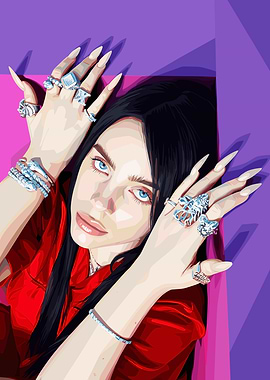 Billie Eilish Portrait art