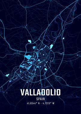 Valladolid Midnight City Map