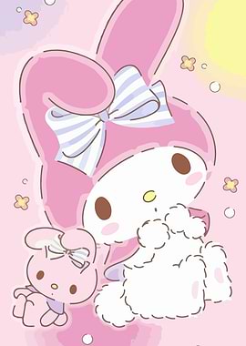 My Melody and Friend Illustration