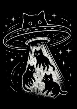Alien Cat Abduction