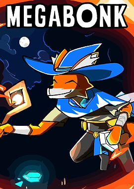 Megabonk Cartoon Fox Character Illustration