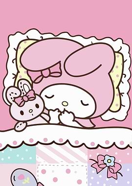My Melody Sleeping with Toy