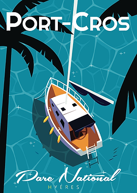 Port-Cros National Park Travel Poster