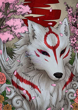 Okami Amaterasu Digital Art