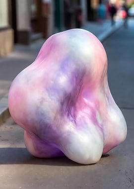 Abstract Sculpture on Street