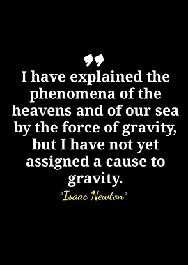 Isaac Newton Quote on Gravity