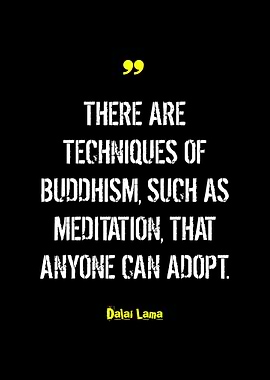 Dalai Lama Buddhism Meditation Quote