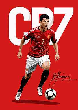 Cristiano Ronaldo Manchester United Portrait