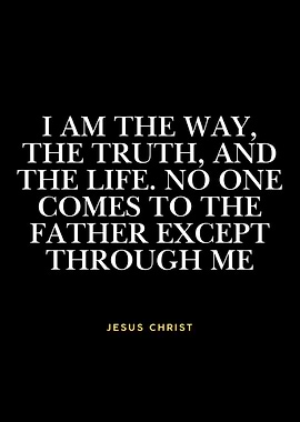 Jesus Christ Quote on Black