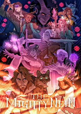 The Mighty Nein Group Illustration