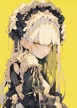 Anime Girl in Maid Outfit