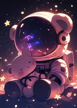 Astronaut Teddy Bear Space