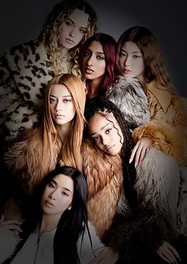 Diverse Women in Fur Coats