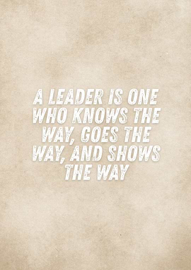 Leadership Quote on Textured Background