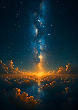 Milky Way Above Clouds