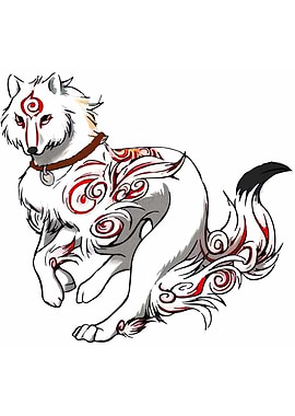 Okami Amaterasu Running