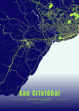 San Cristóbal, Dominican Republic Map