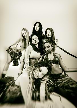 Group of Women in Fashionable Attire