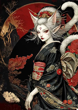 Fox Spirit in Kimono