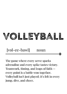 Volleyball Definition Art