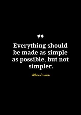 Einstein Quote: Keep it Simple
