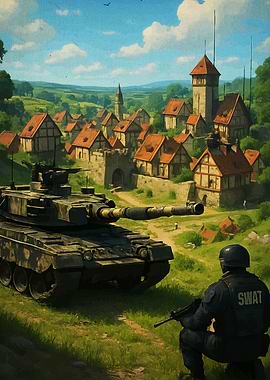 Tank and SWAT Medieval Village