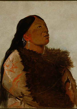 Native American Portrait by george catlin