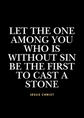 Jesus Christ Quote on Black