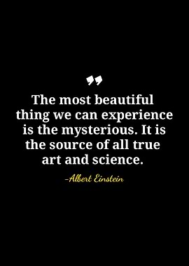 Einstein Quote: The Mysterious
