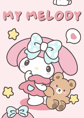 My Melody with Teddy Bear