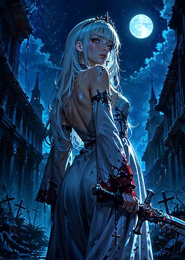 Vampire Queen with Sword