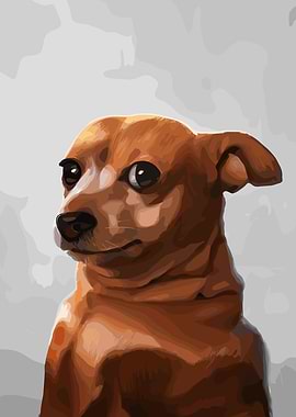 Brown Dog Portrait