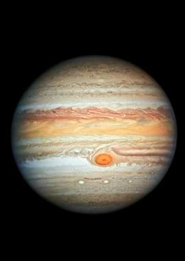 Planet Jupiter with Great Red Spot
