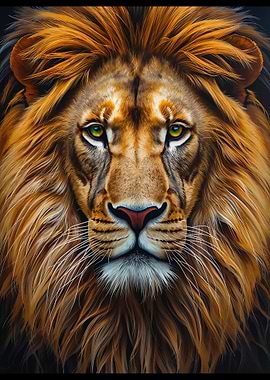 Majestic Lion Portrait