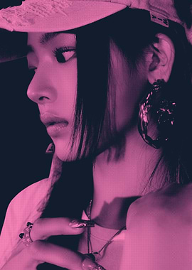 Minji NewJeans Pink Portrait