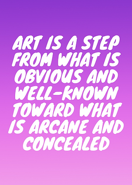 Art is a Step Text Art