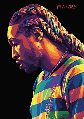 Future Portrait Colorful Pop Art