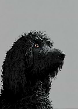 Black Dog Portrait